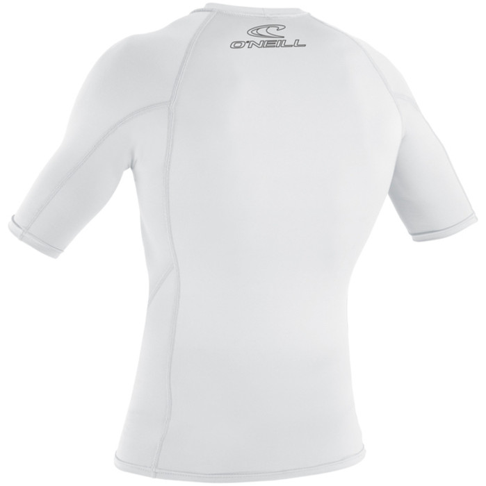 2024 O'neill Basic Skins Kurzarm Crew Rash Vest 3341 - Wei